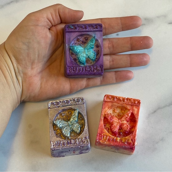 3 Bars, Butterfly Soap Bars, Handmade ( PRICE IS FIRM ) - Picture 9 of 9